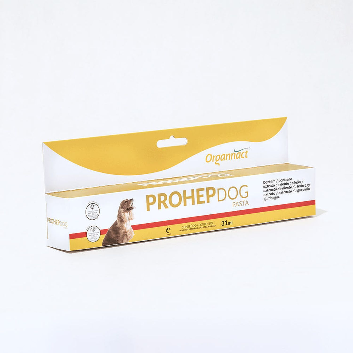 Lateral do Suplemento Prohep Dog Organnact