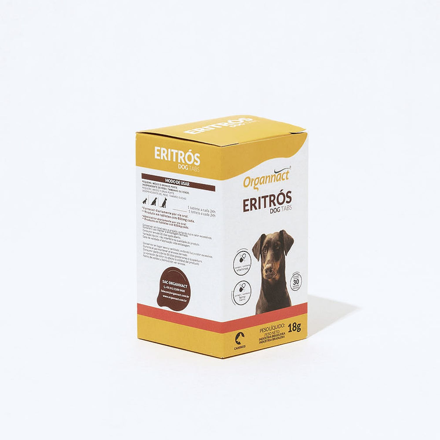 Organnact Eritrós Dog Tabs lateral