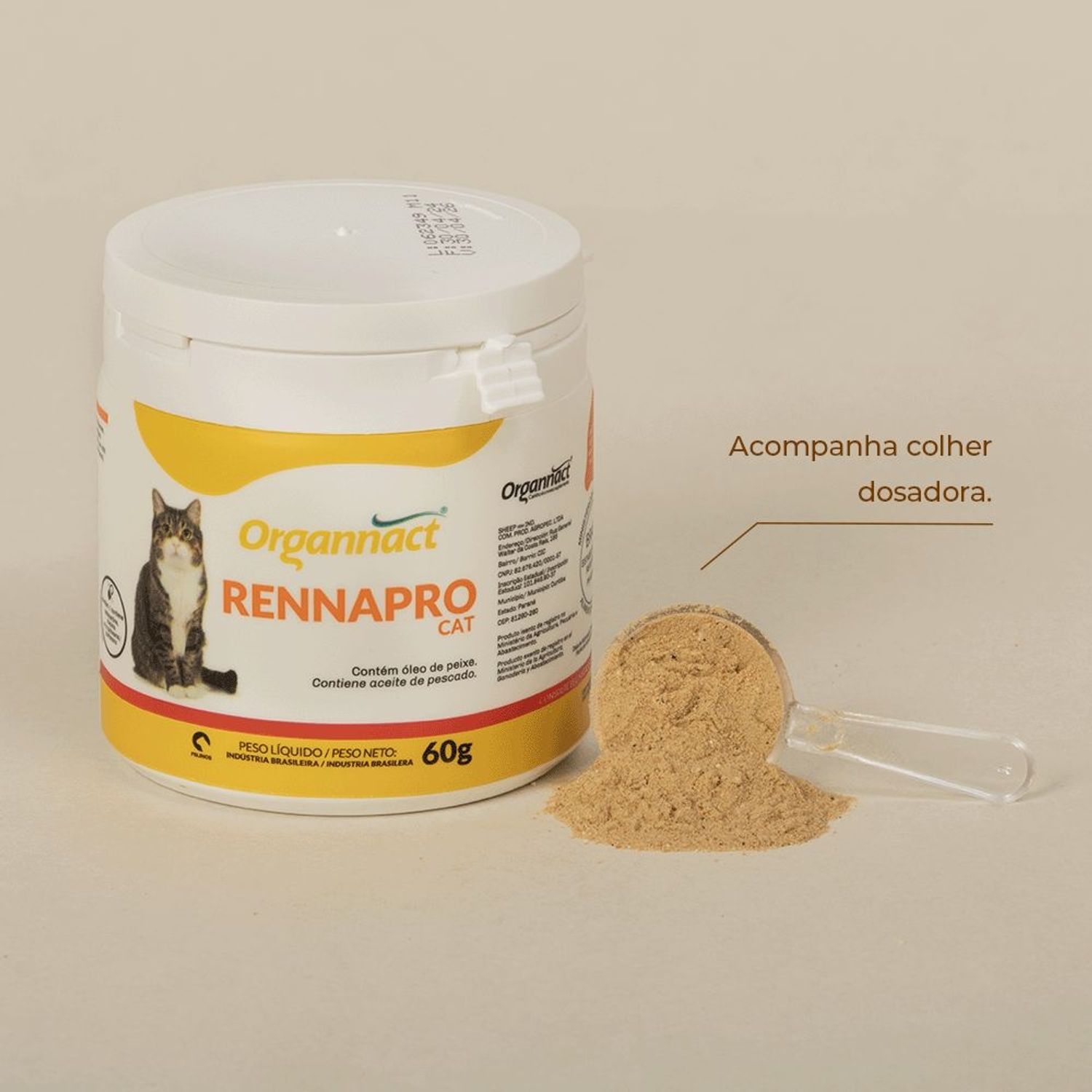 Rennapro Cat Organnact colher dosadora