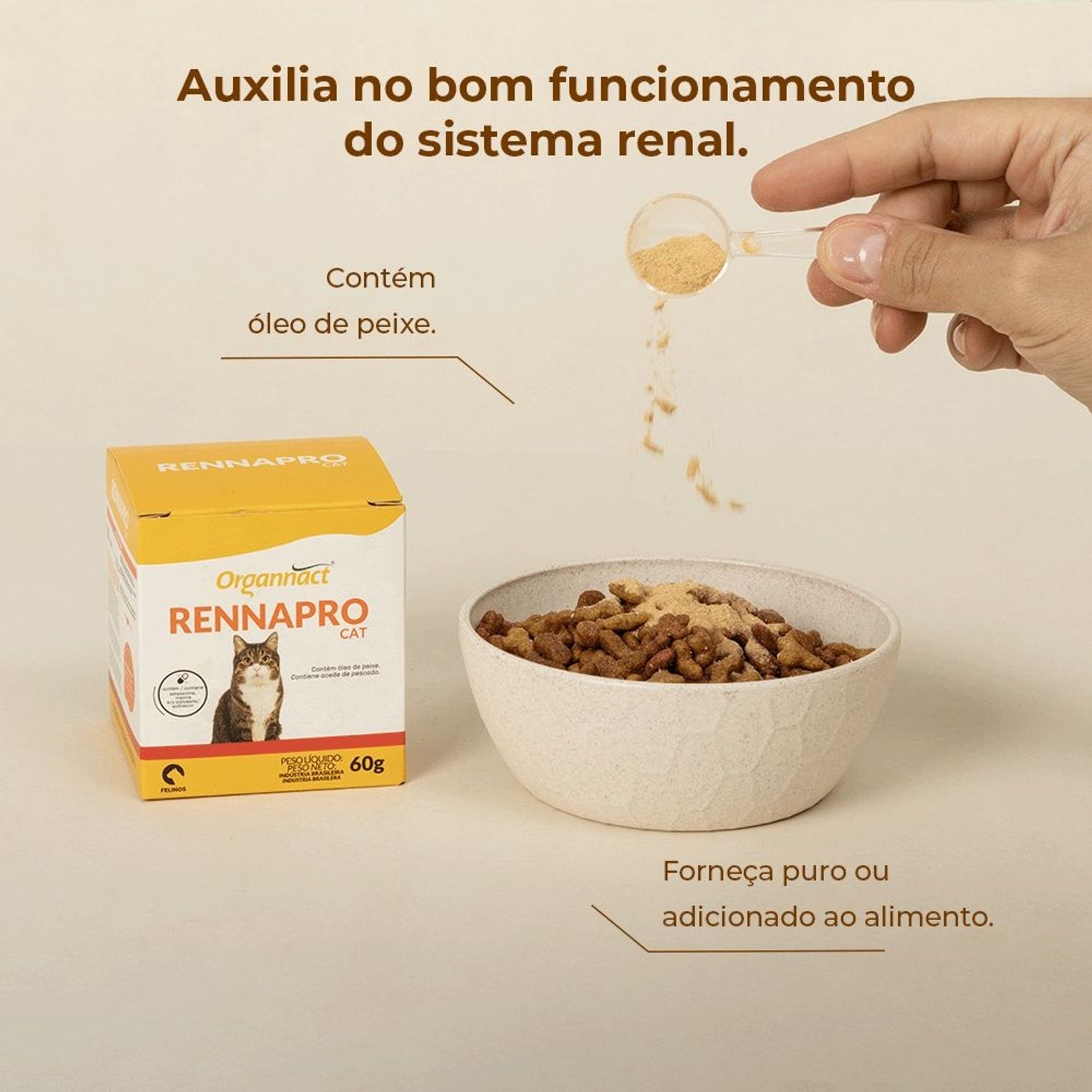 Rennapro Cat Organnact auxilia na função renal
