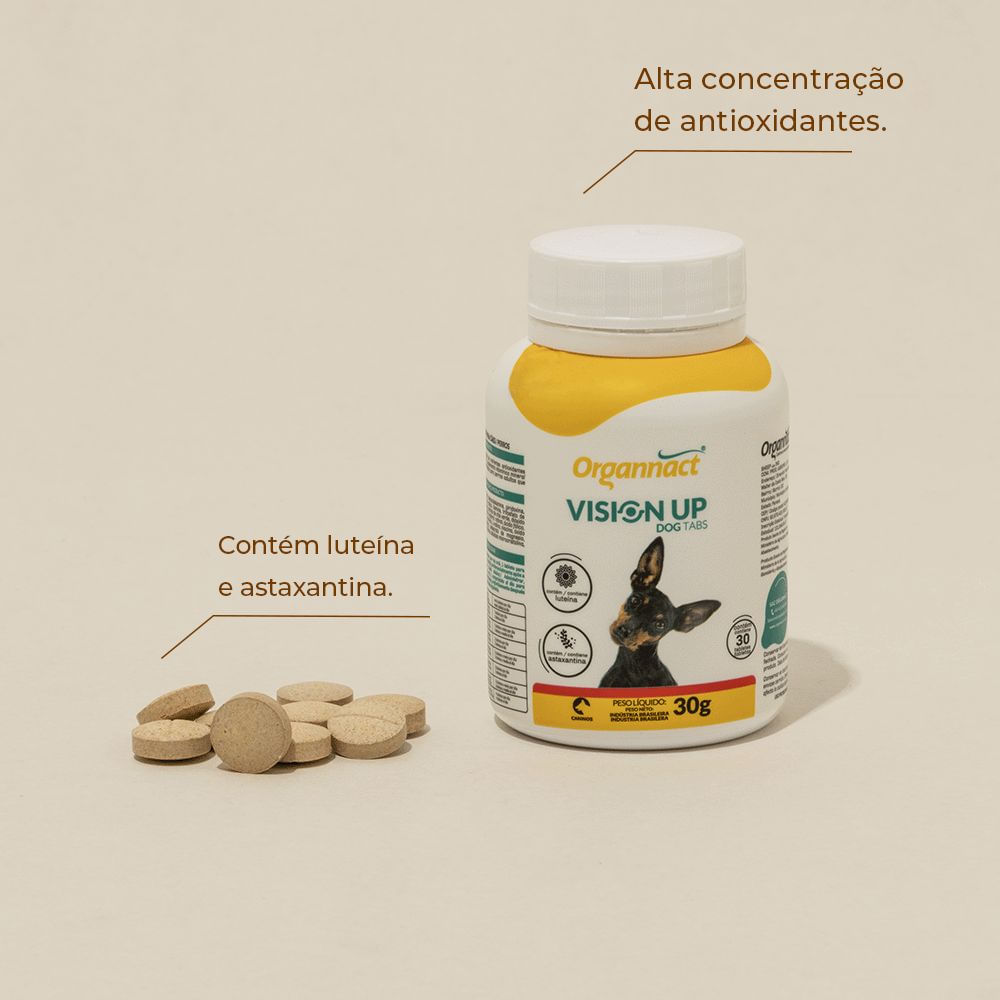 Vision Up Dog Tabs Cães Adultos Organnact