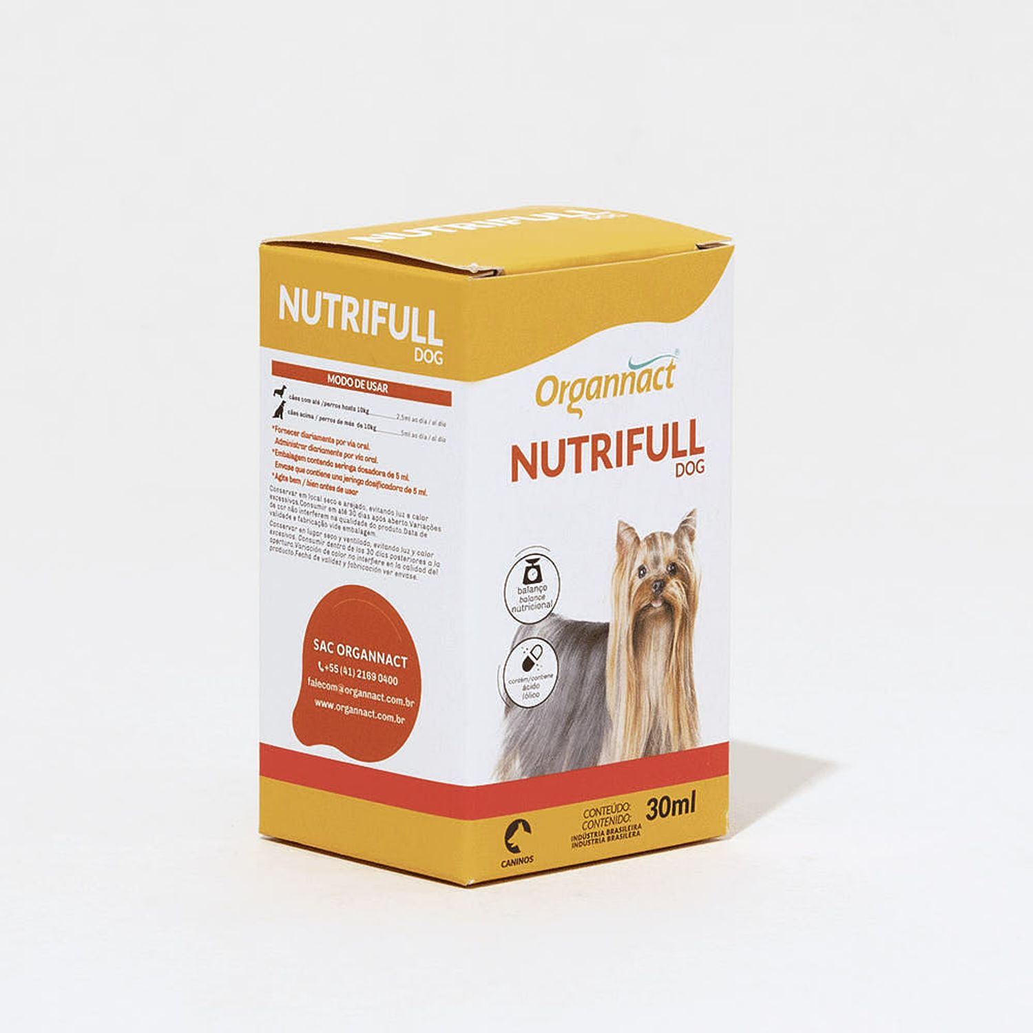 Organnact Cães Nutrifull lado