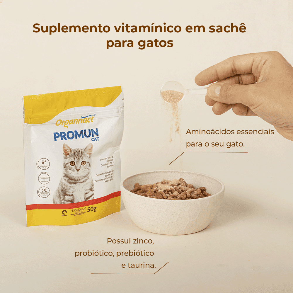Organnact Promun Cat Suplemento em Pó para Gatos