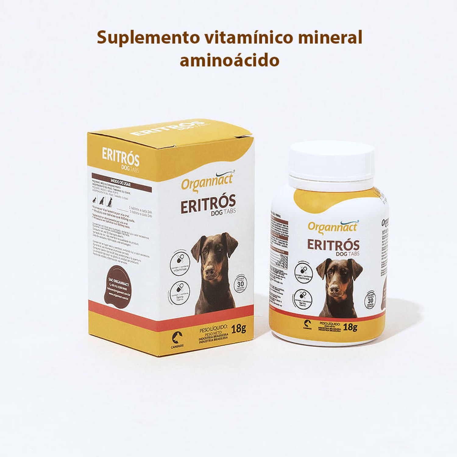 Organnact Eritrós Dog Tabs benefícios