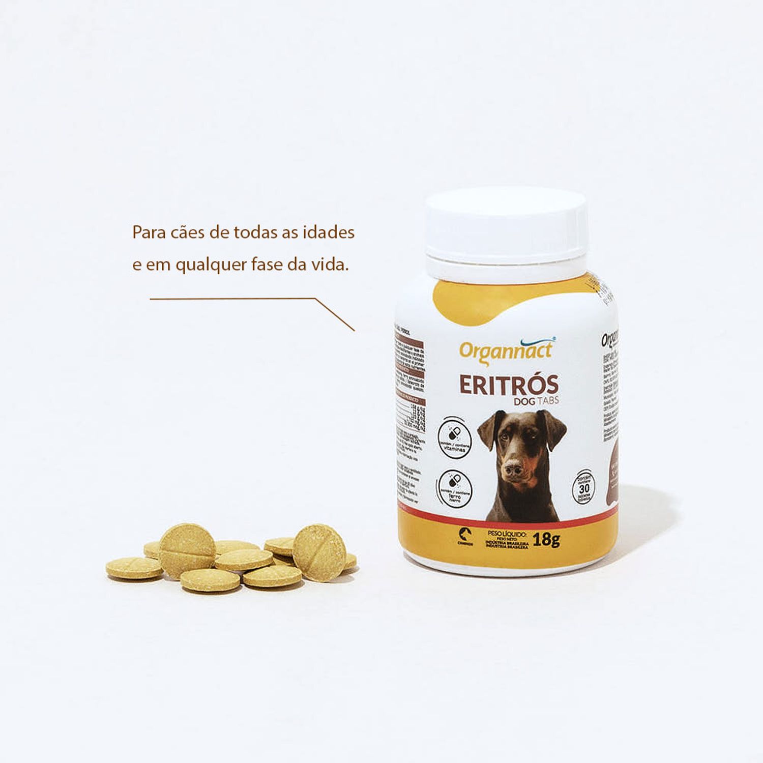 Organnact Eritrós Dog Tabs benefícios