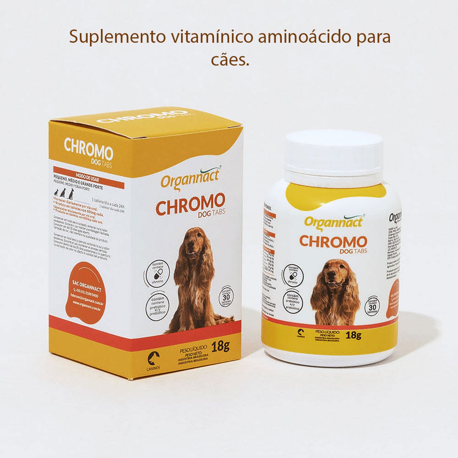 Organnact Chromo Dog Tabs benefícios