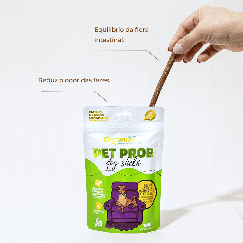 Organnact Pet Prob Dog Sticks para Cães