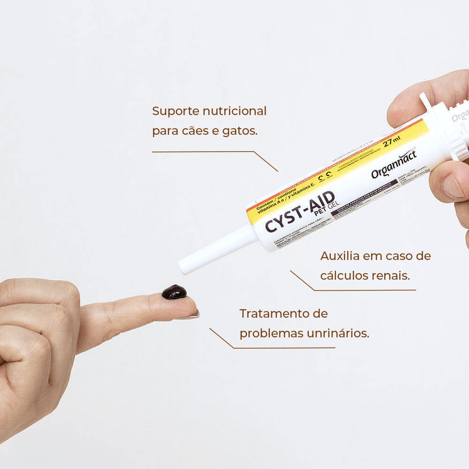 Textura do Organnact Cyst-Aid Pet