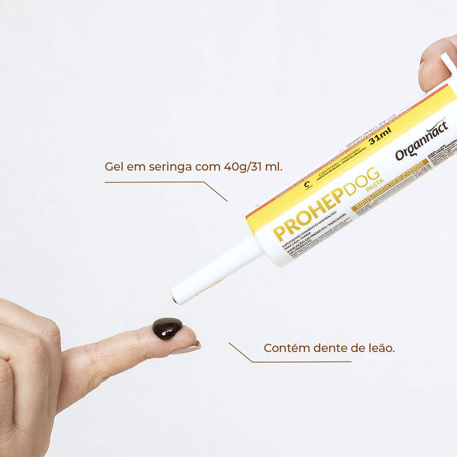 Textura do Suplemento Prohep Dog Organnact