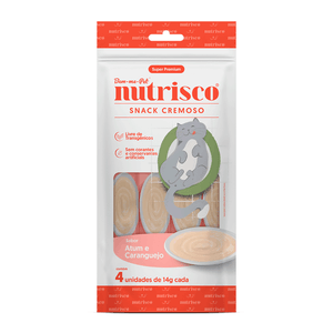 Petisco Cremoso Nutrisco para Gatos Atum e Caranguejo - 56 g