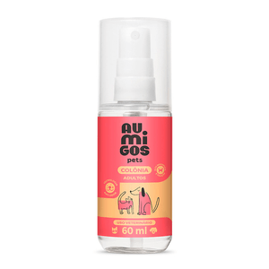 Colônia Au.Migos Pets para Cães e Gatos Adultos Floral - 60 ml
