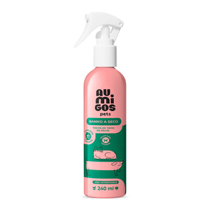 Banho a Seco Au.Migos Pets para Cães e Gatos - 240 ml