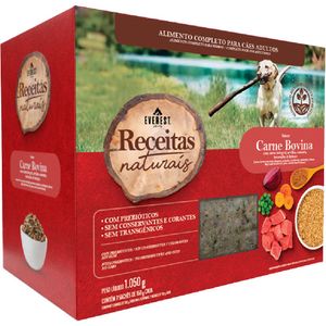 Ração Úmida Receitas Naturais Cães Adultos Carne Everest - 1050 g