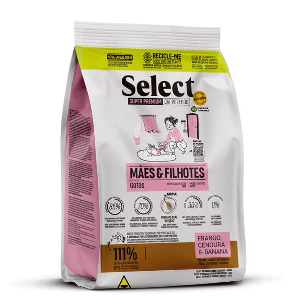 Ração Monello Select Gatos Mães e Filhotes 1,5 kg