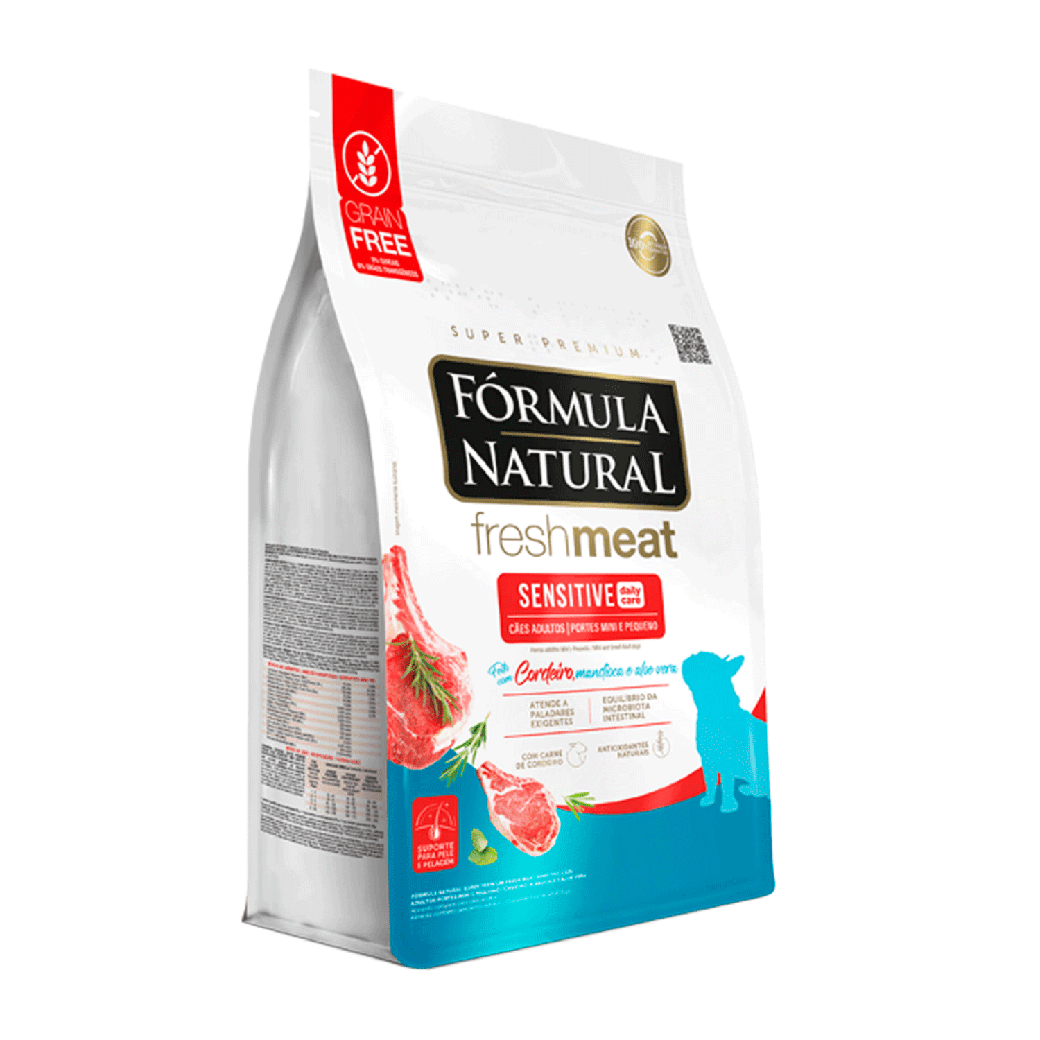 Racao-Formula-Natural-Fresh-Meat-Sensitive-Caes-Adultos-Portes-Mini-e-Pequeno