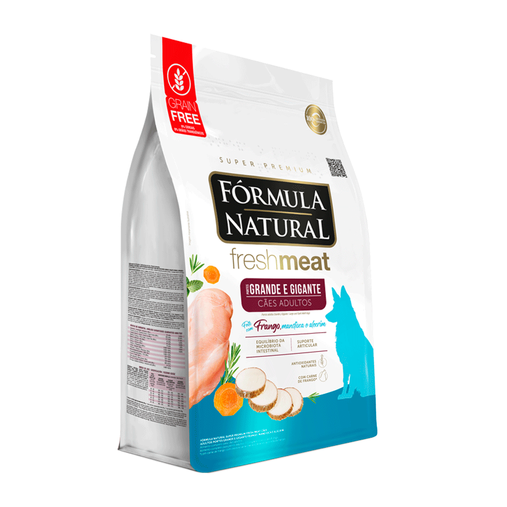 Ração Fórmula Natural Fresh Meat Cães Adultos Grande e Gigante Frango