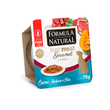 Ração Úmida Fórmula Natural Fresh Meat Gourmet Cães Adultos Carne, Abóbora e Chia