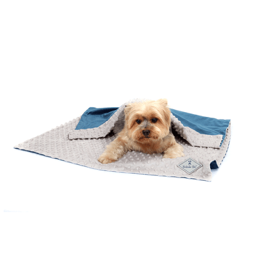 Cobertor-Bubble-Bichinho-Chic-Azul-sobrado-pet-deitado