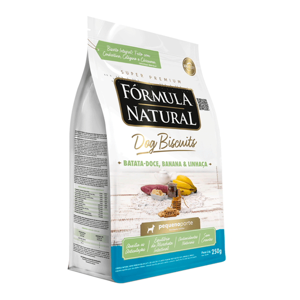 Petisco Fórmula Natural Dog Biscuits Batata Doce Cães Adultos Pequeno Porte 250 g