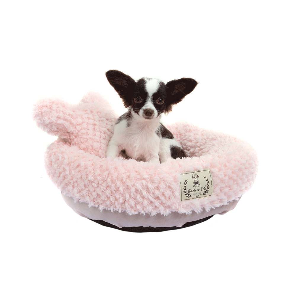 Cama Teddy Bichinho Chic Rosa para Cães e Gatos