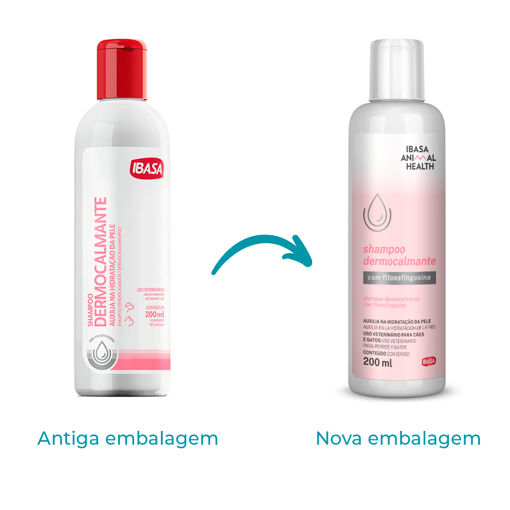 Shampoo Dermocalmante Cães e Gatos Ibasa