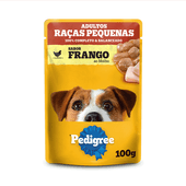 Ração Úmida Pedigree Sachê Cães Adultos Raças Pequenas Frango ao Molho