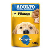 Ração Úmida Pedigree Sachê Cães Adultos Frango ao Molho