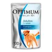 Ração Úmida Optimum Sachê Cães Adultos Frango