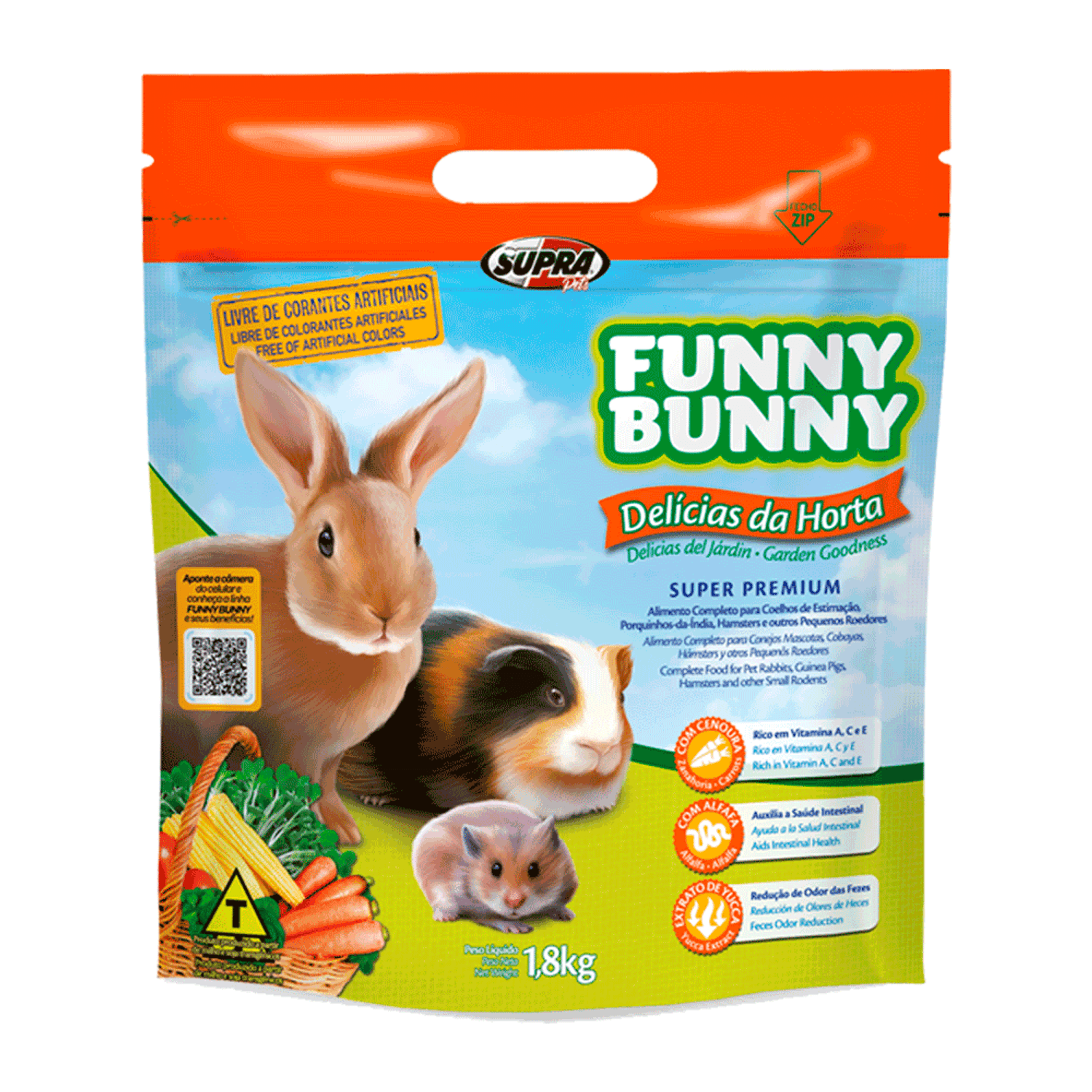 Racao-Funny-Bunny-Delicias-da-Horta-Supra-1.8kg