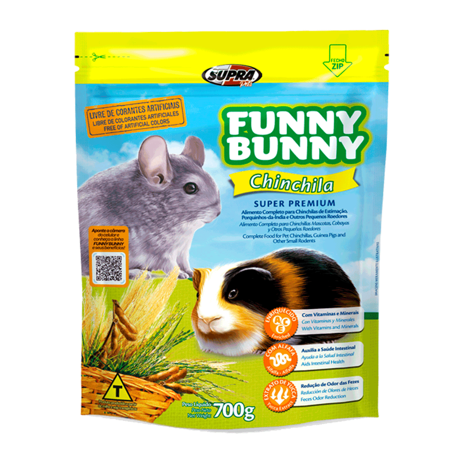 Ração Funny Bunny Chinchila 700g