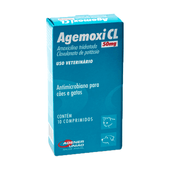 Antimicrobiano Agemoxi CL 50mg Cães e Gatos