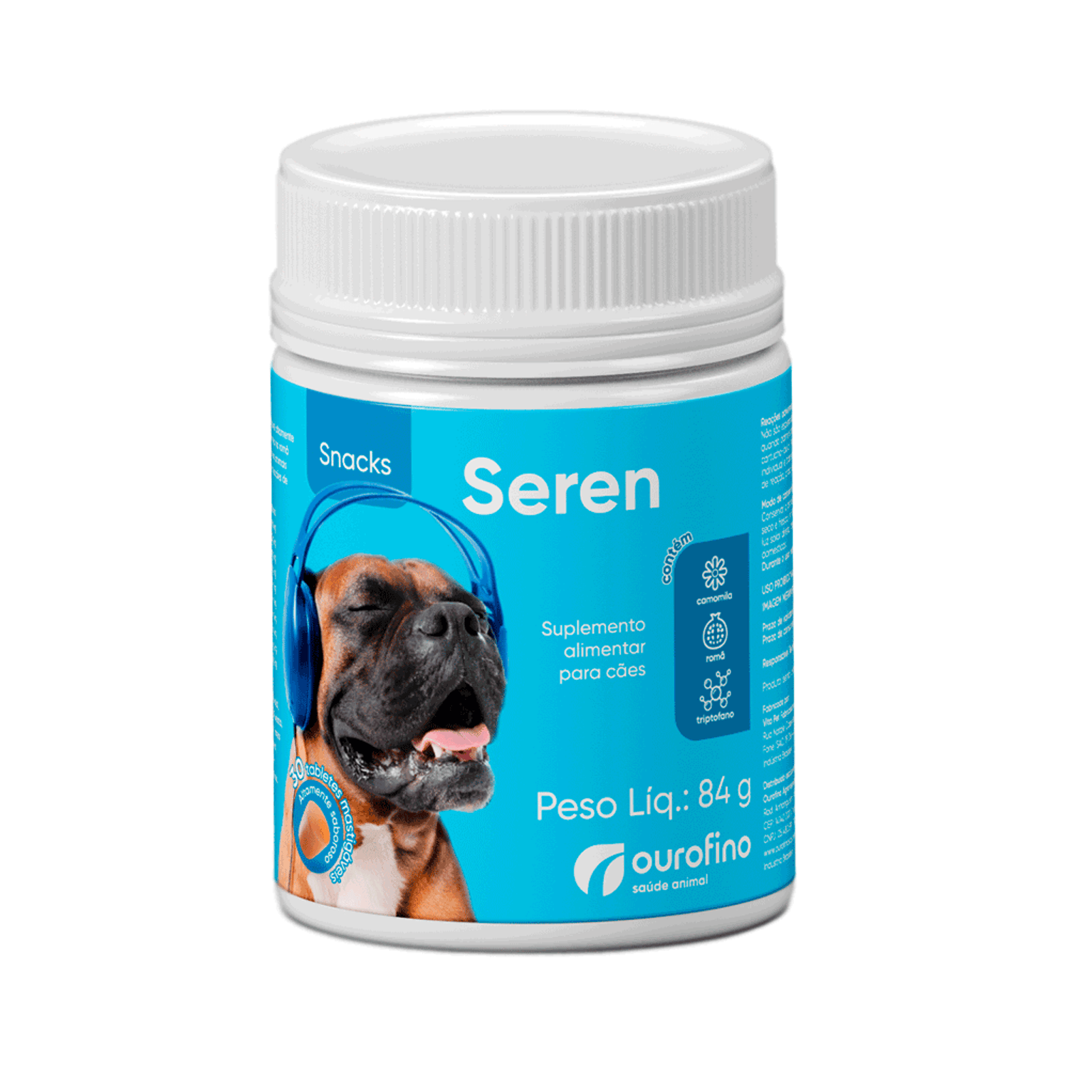 Suplemento Alimentar Seren Snacks Ourofino 30 tabletes