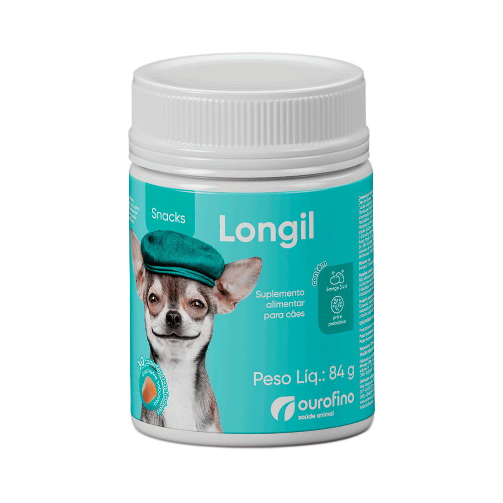 Suplemento Alimentar Cães Idosos Longil Snacks Ourofino