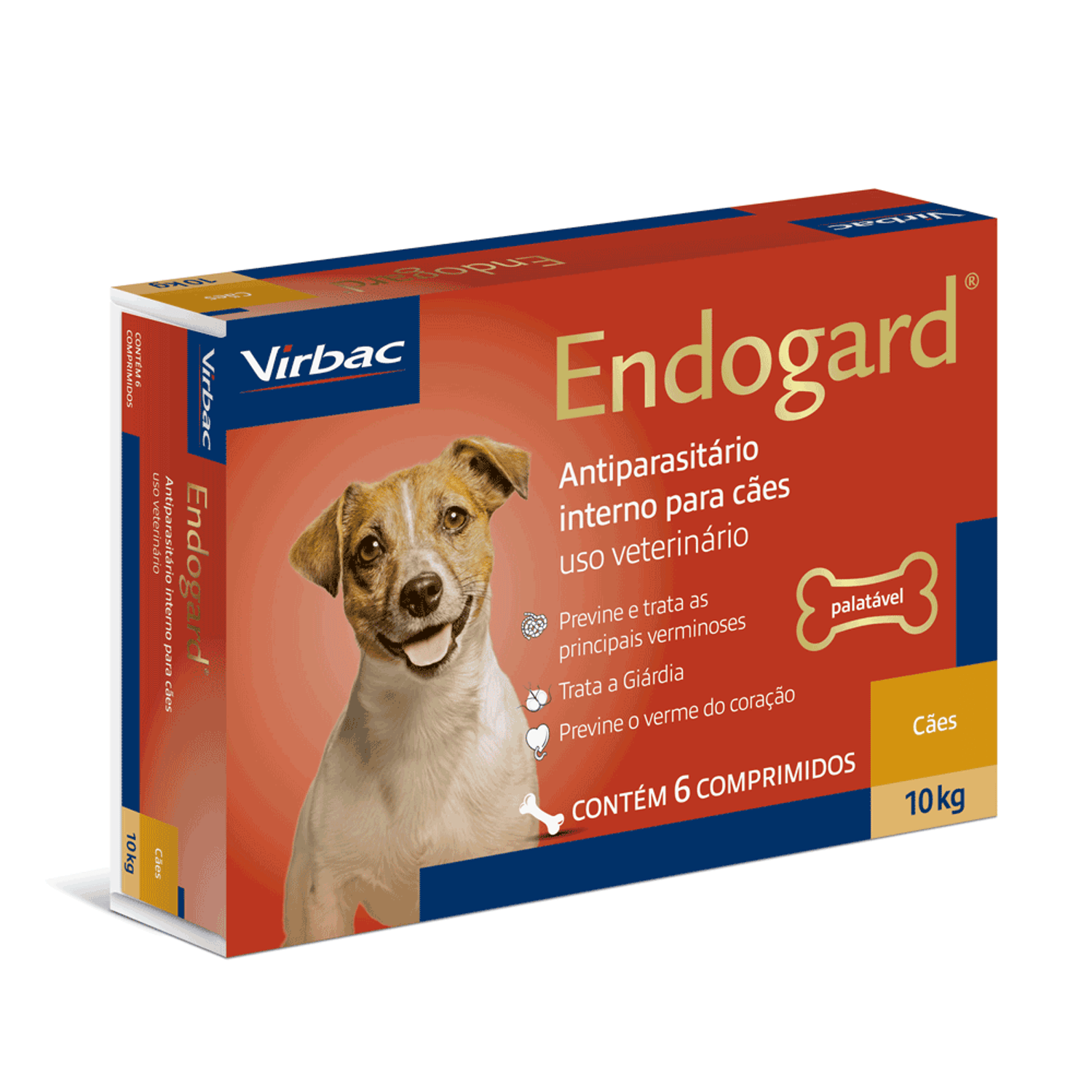 Vermífugo Endogard Cães até 10kg 6 comprimidos