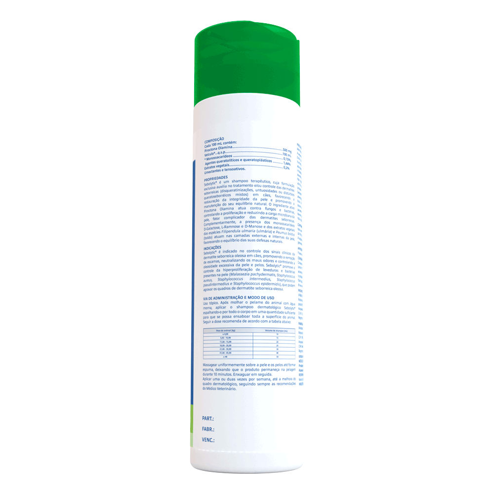 Shampoo Sebolytic para Cães Virbac