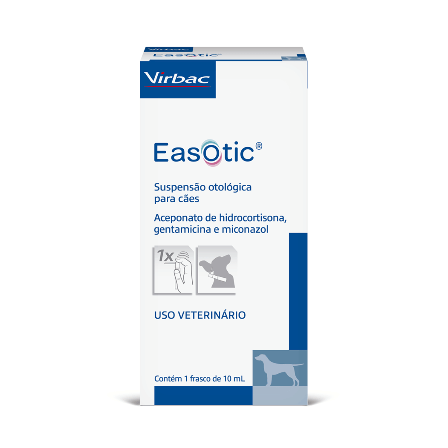 Frente do EasOtic para Cães 10 ml