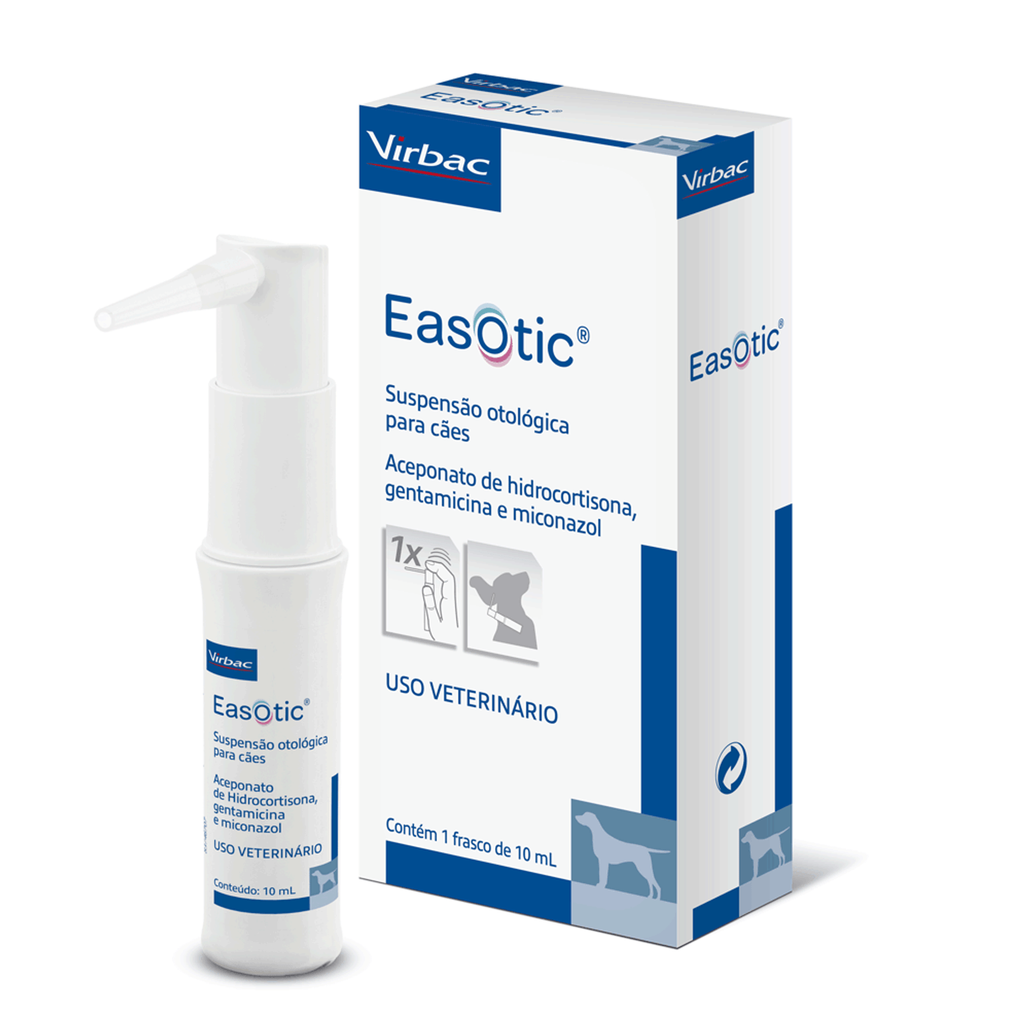 EasOtic para Cães Fora da Embalagem