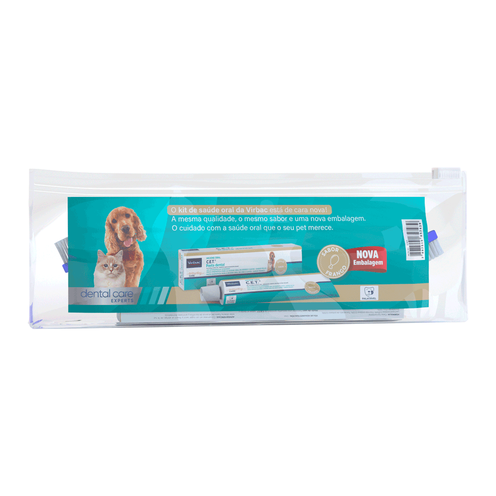 Kit C.E.T. Higiene Oral Pasta Escova + Necessaire Virbac