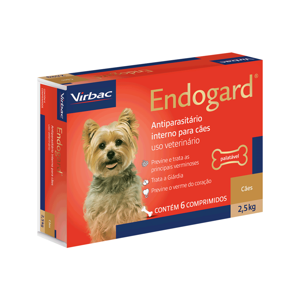 Vermífugo Endogard Cães até 2,5kg