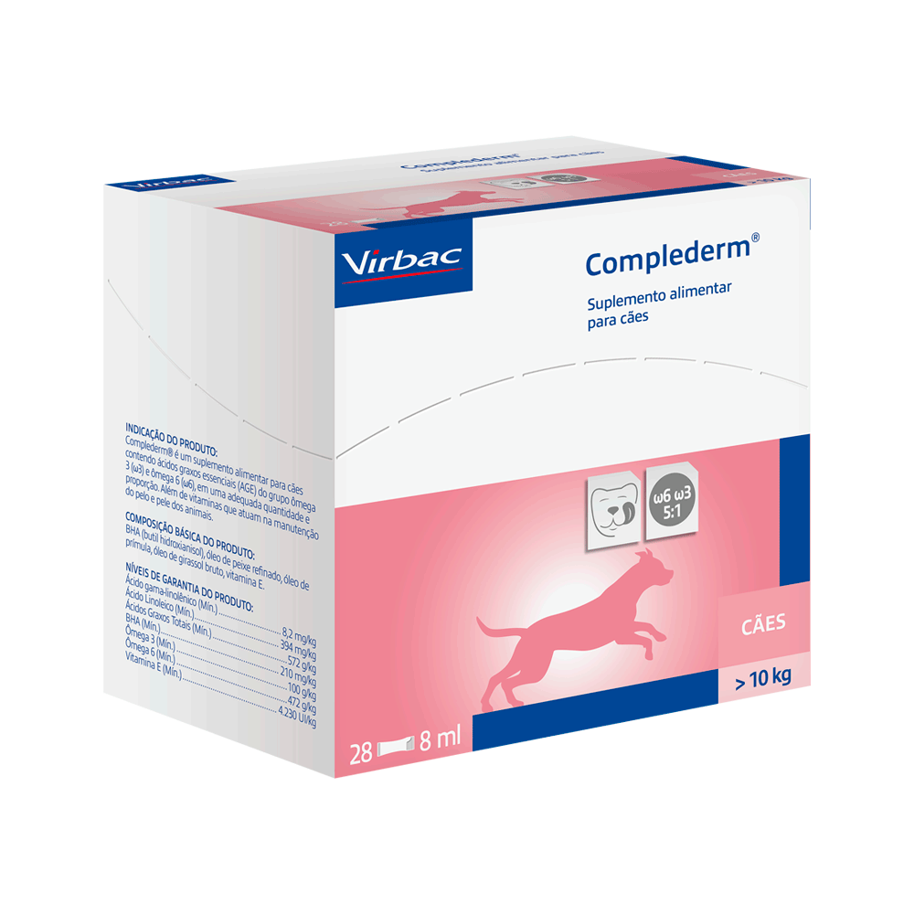 Complederm 8ml Suplemento Alimentar para Cães Virbac