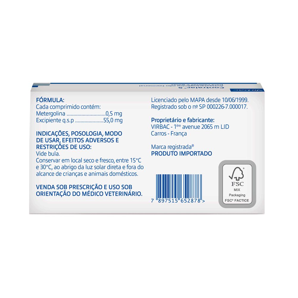 Contralac 5 Inibidor de Lactação Virbac