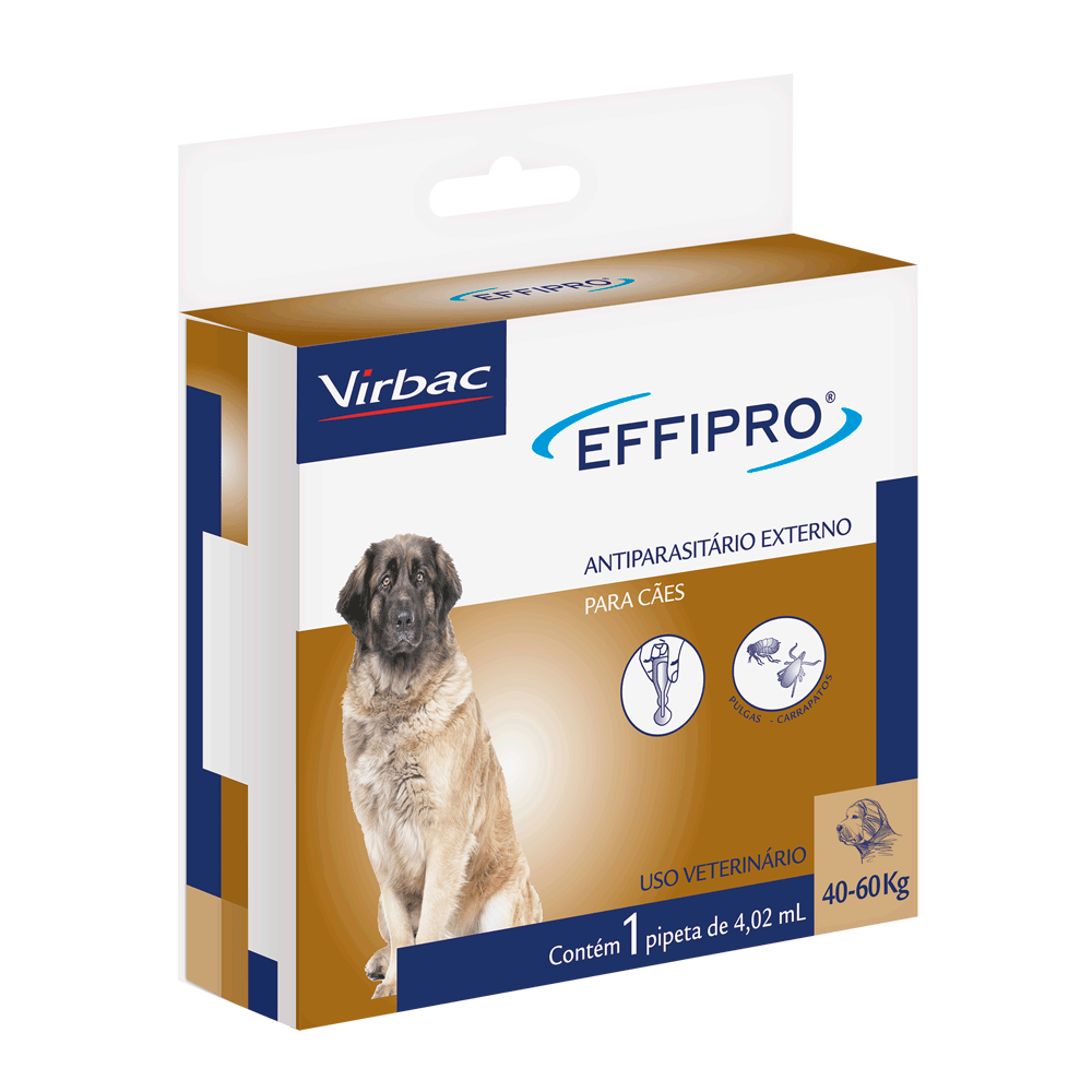 Antipulgas e Carrapatos Effipro Cães mais 40kg