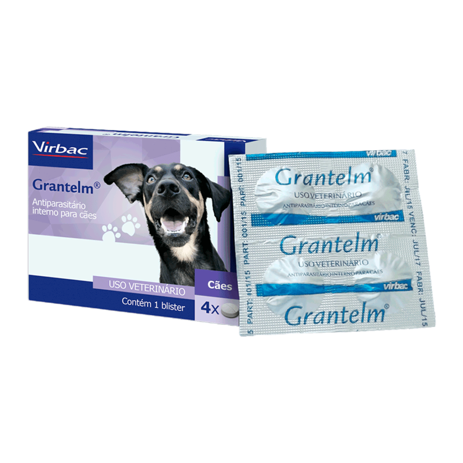 Antiparasitário Grantelm 4 comprimidos