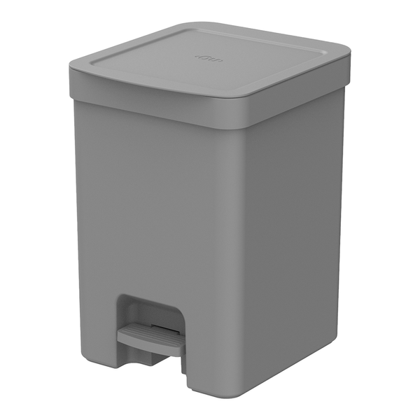 Lixeira com Pedal Trium Chumbo Ou 12 L