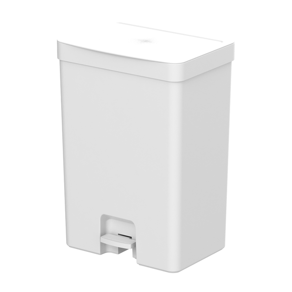 Lixeira com Pedal Trium com Duplo Compartimento Branco Ou 30 L