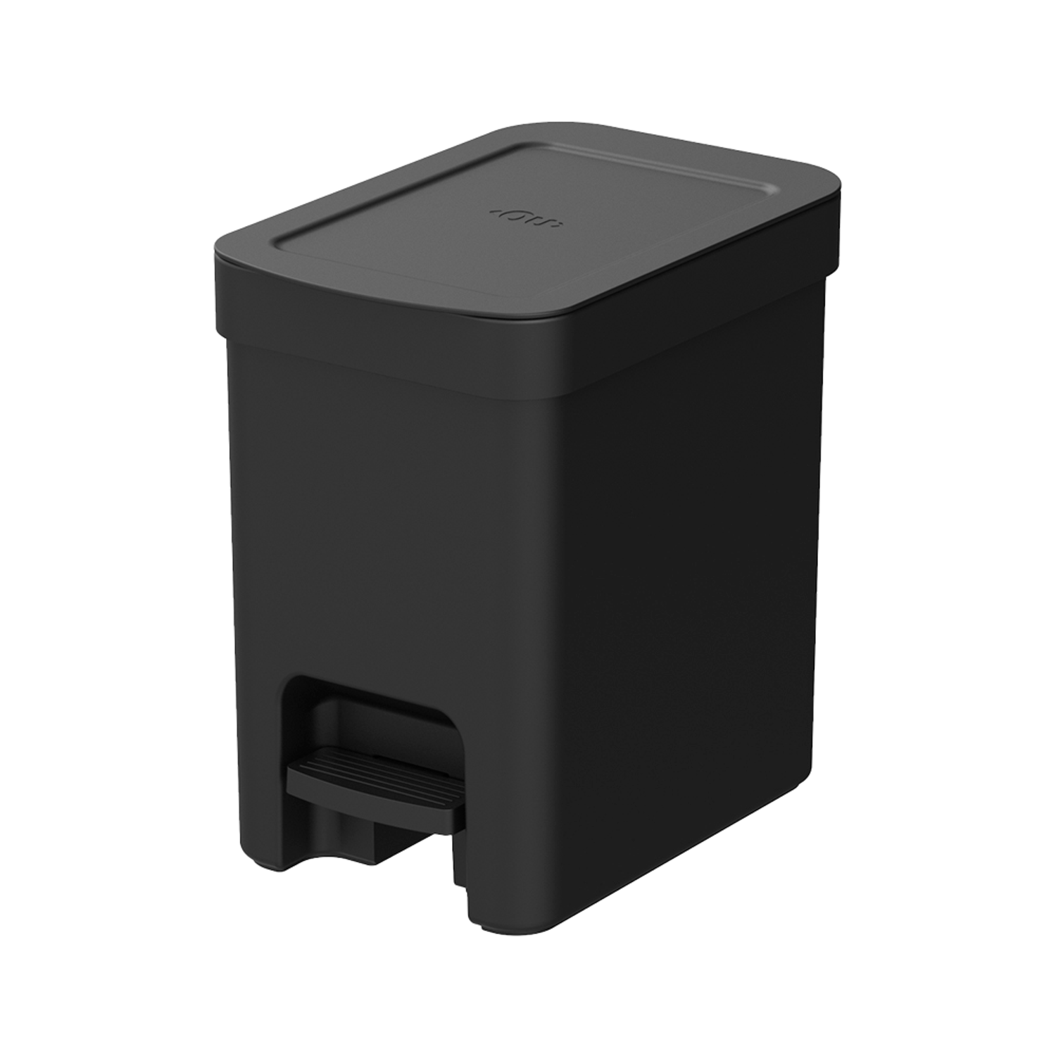 Lixeira com Pedal Trium Preto Ou 6L