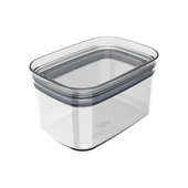 Pote Organizador Hermético Retangular Block Transparente Ou