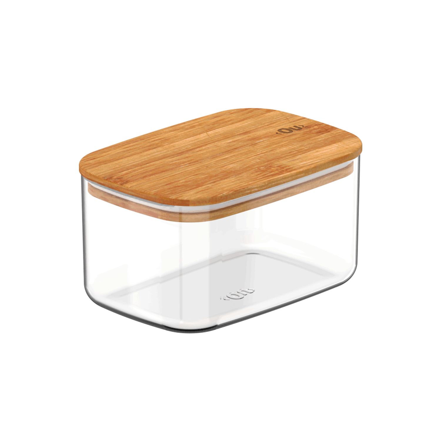 Pote Organizador Hermético Retangular Keep Transparente Ou 650 ml