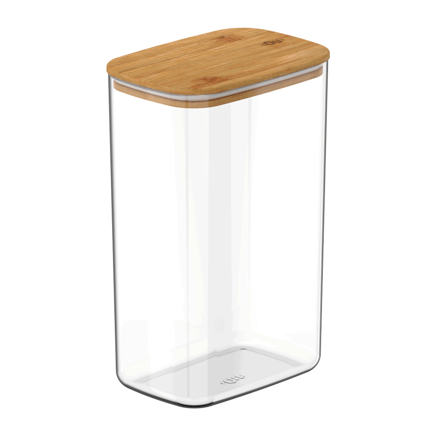 Pote Organizador Hermético Retangular Keep Transparente Ou 2,3L