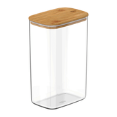 Pote Organizador Hermético Retangular Keep Transparente Ou